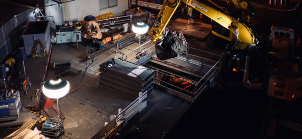 balloon light construction site